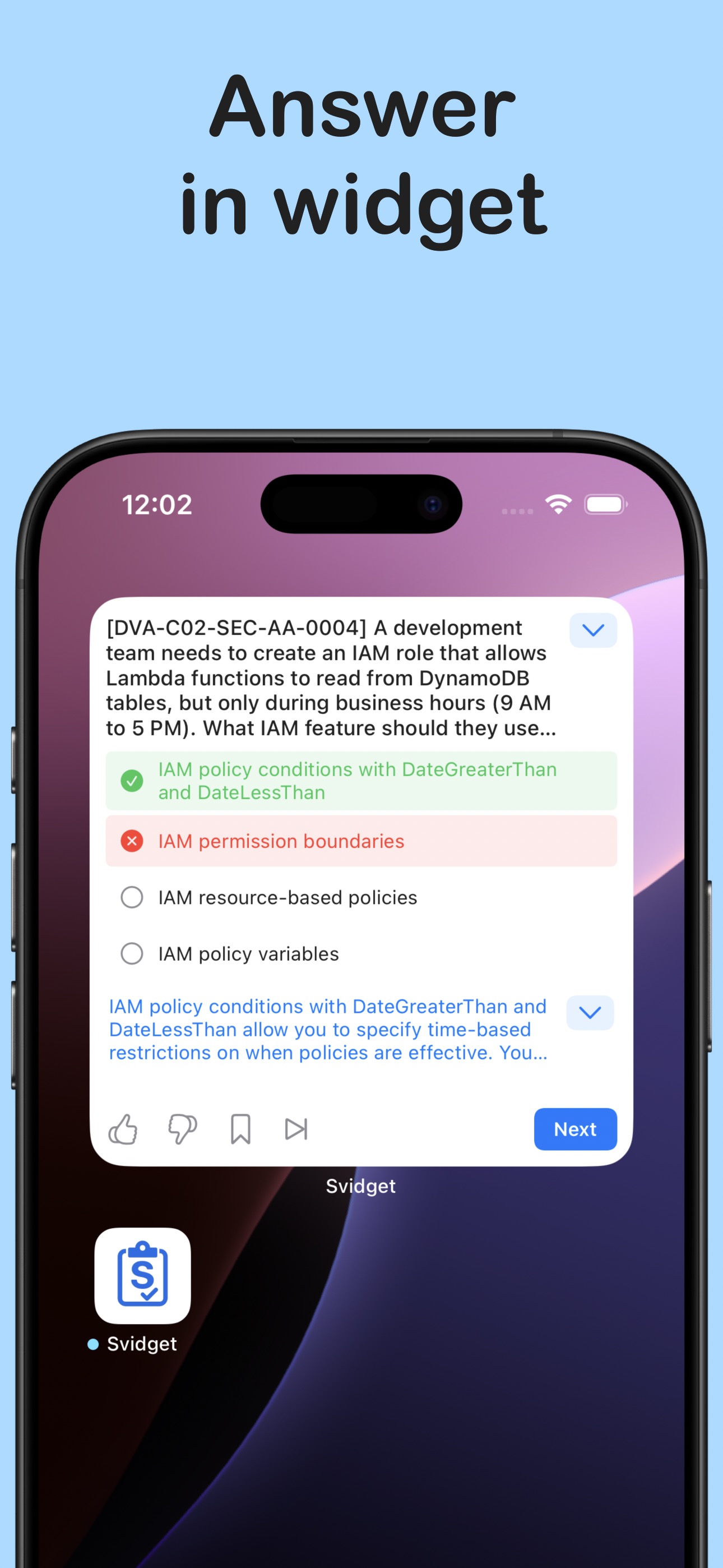 Svidget iOS Widget Demo